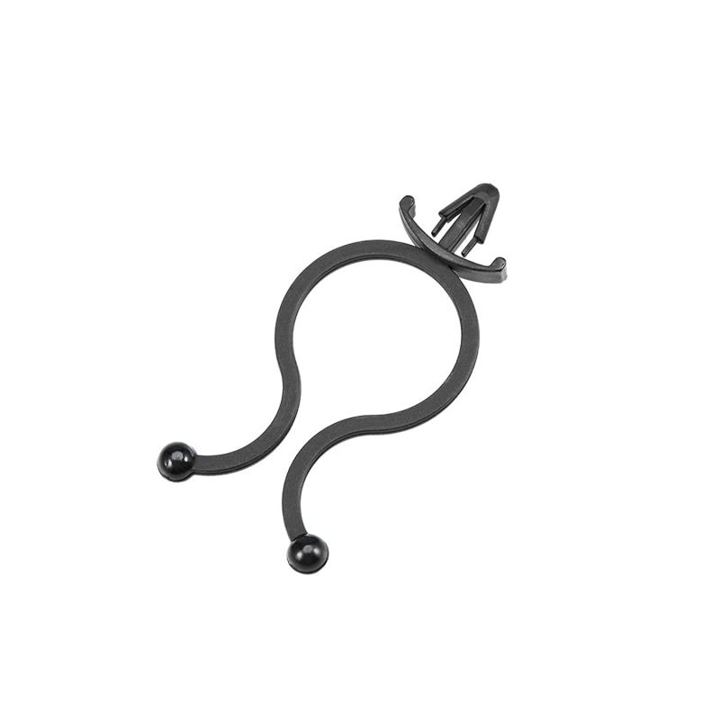 uxcell Twist Lock Cable Wire Ties Nylon U Shape Save Place 17mm Dia Black 200pcs