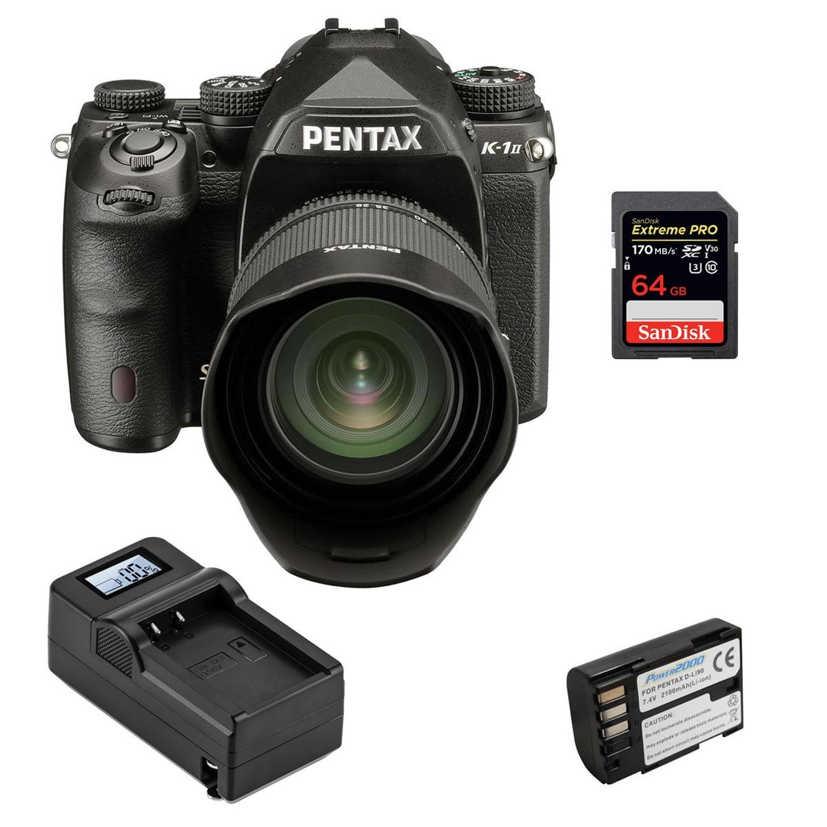 Pentax K-1 Mark II DSLR Camera with 28-105mm F3.5/5.6 Lens with Accessories