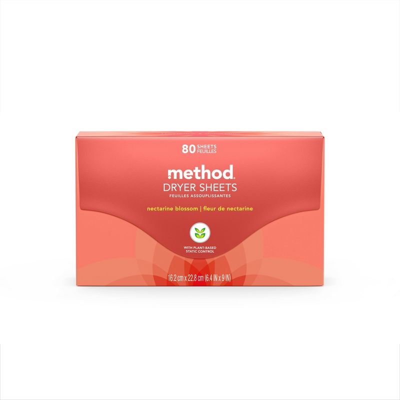 Method Nectarine Blossom Dryer Sheets - 80ct
