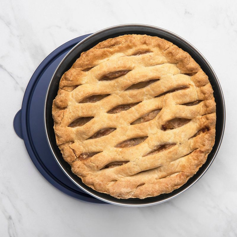 U-Konserve Big Bowl Stainless Steel Food-Storage Container Bento Round 100oz - Navy Plastic Lid