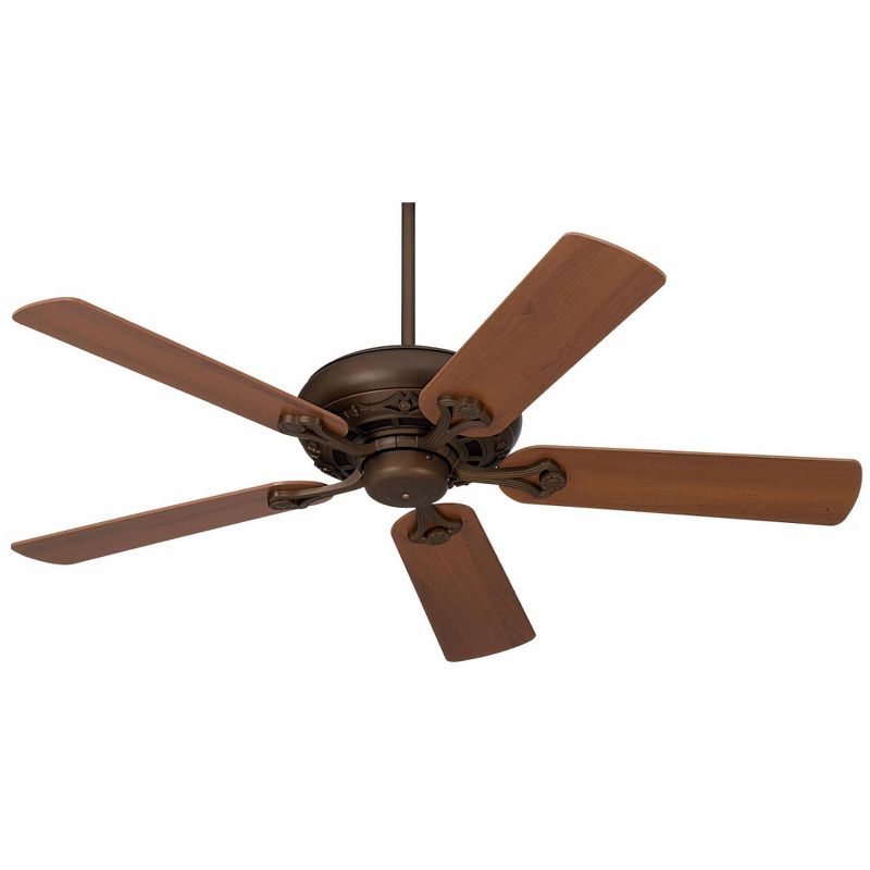52" Casa Vieja Rustic Ceiling Fan Oil Rubbed Bronze Walnut Cherry for Living Room Kitchen Bedroom Family Dining