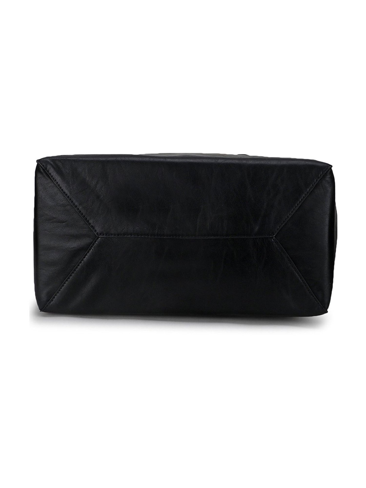 Spice Art Black Solid Large Tote Bag