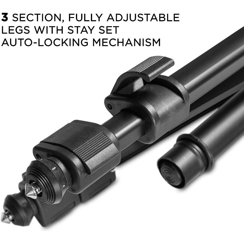 Ritz Gear 70" Deluxe Premium Tripod with Monopod for Photo/Video Cameras Includes Carrying Case