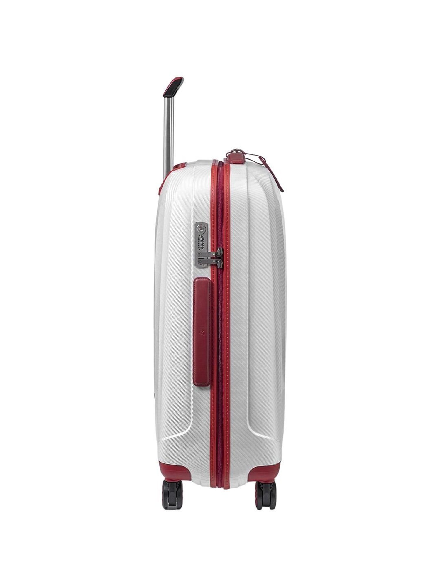 Roncato We Are Glam Rosso & Bianco Textured Hard Large Trolley Bag -30 cm