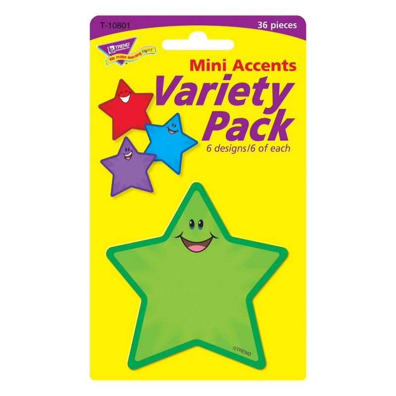 6pk 36 per Pack Stars Mini Accents Variety Pack - TREND