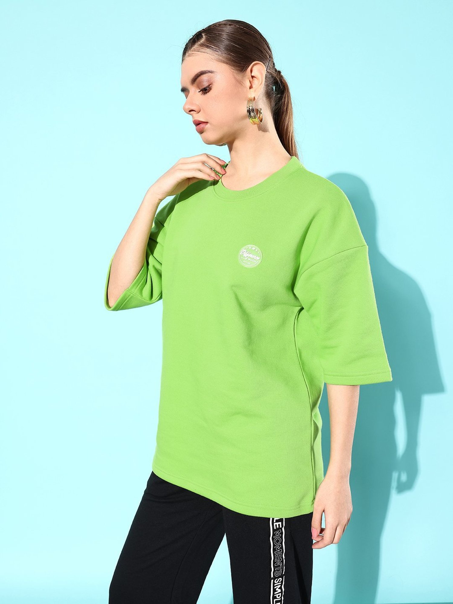 Difference of Opinion Green Fleece Oversized Sweatshirt