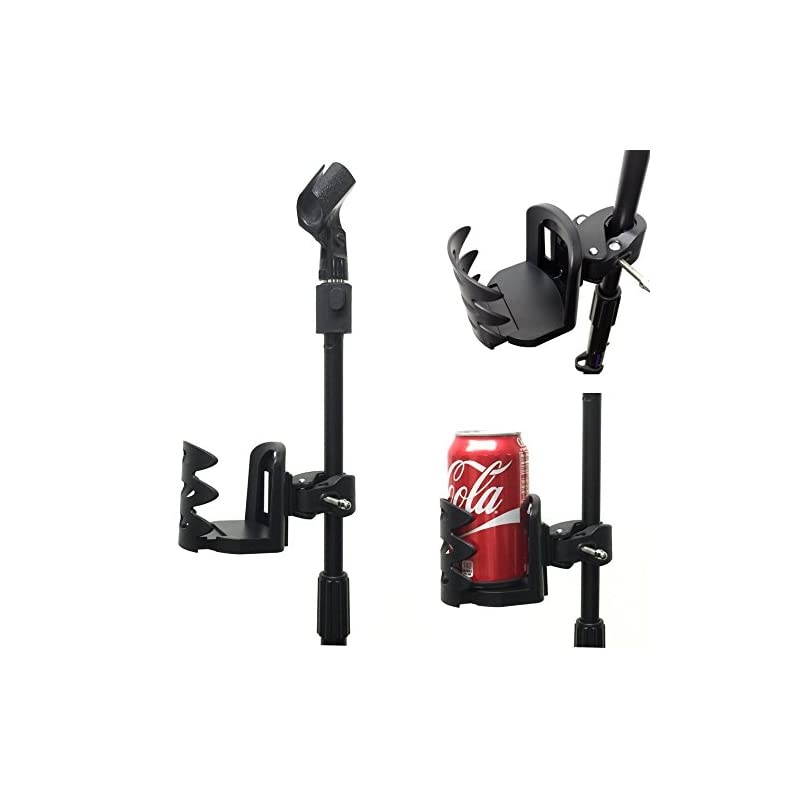 360&deg; Rotation Musician Drinks Water Cup Holder Clamp Handle Bar Pole Clamp Mount for Music Mic Microphone Stand