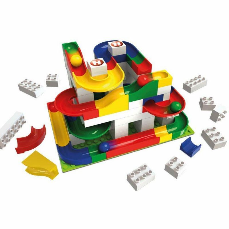Hubelino Marble Run - 123-Piece Basic Building Box