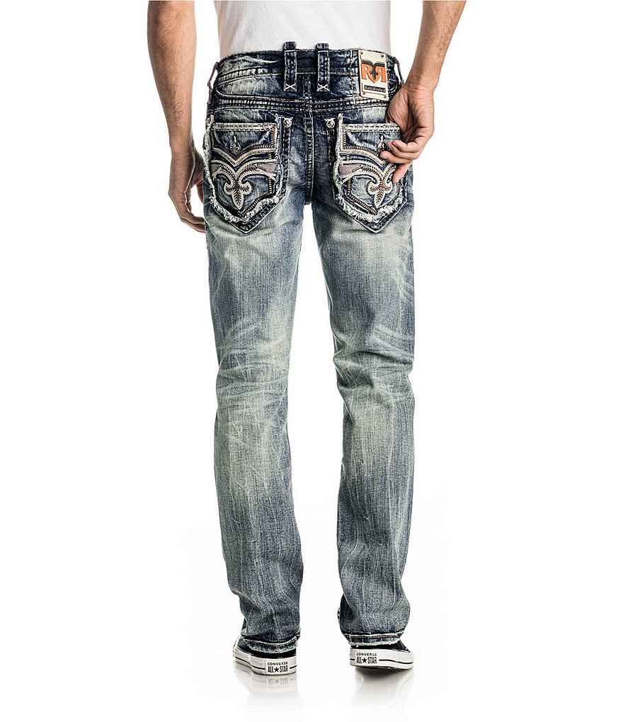 Rock Revival Straight-Fit 32 Krys J207 Jeans