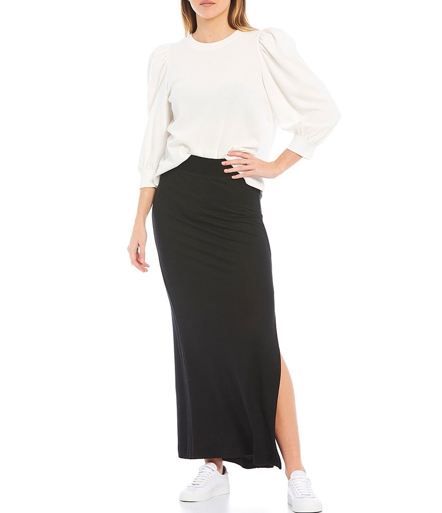 A Loves A Ruffle Hem Embroidered Mini Skirt