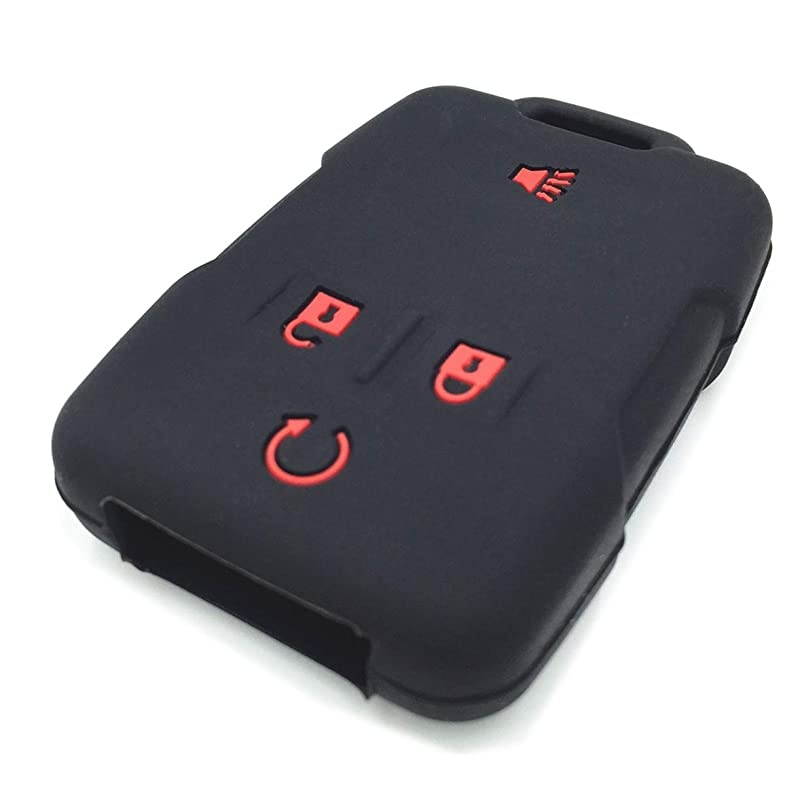 Rubber Key Fob Case Covers Keyless Remote Jacket Skin Protector for Silverado