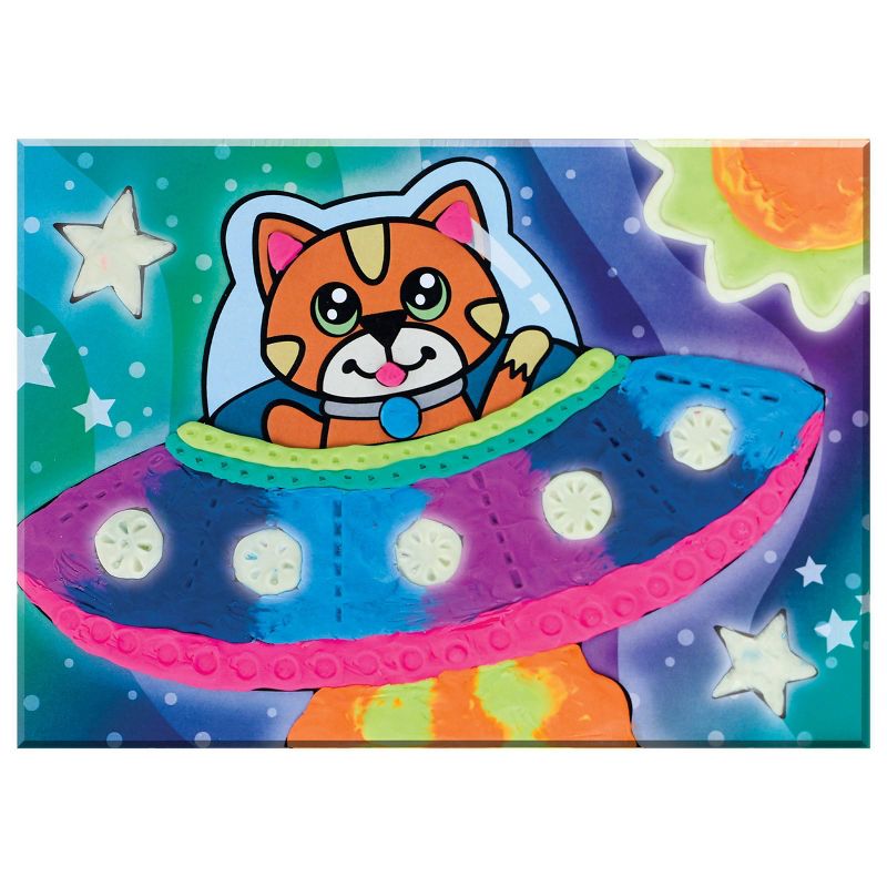 Faber-Castell Do Art Coloring with Clay Glow in the Dark Space Pets