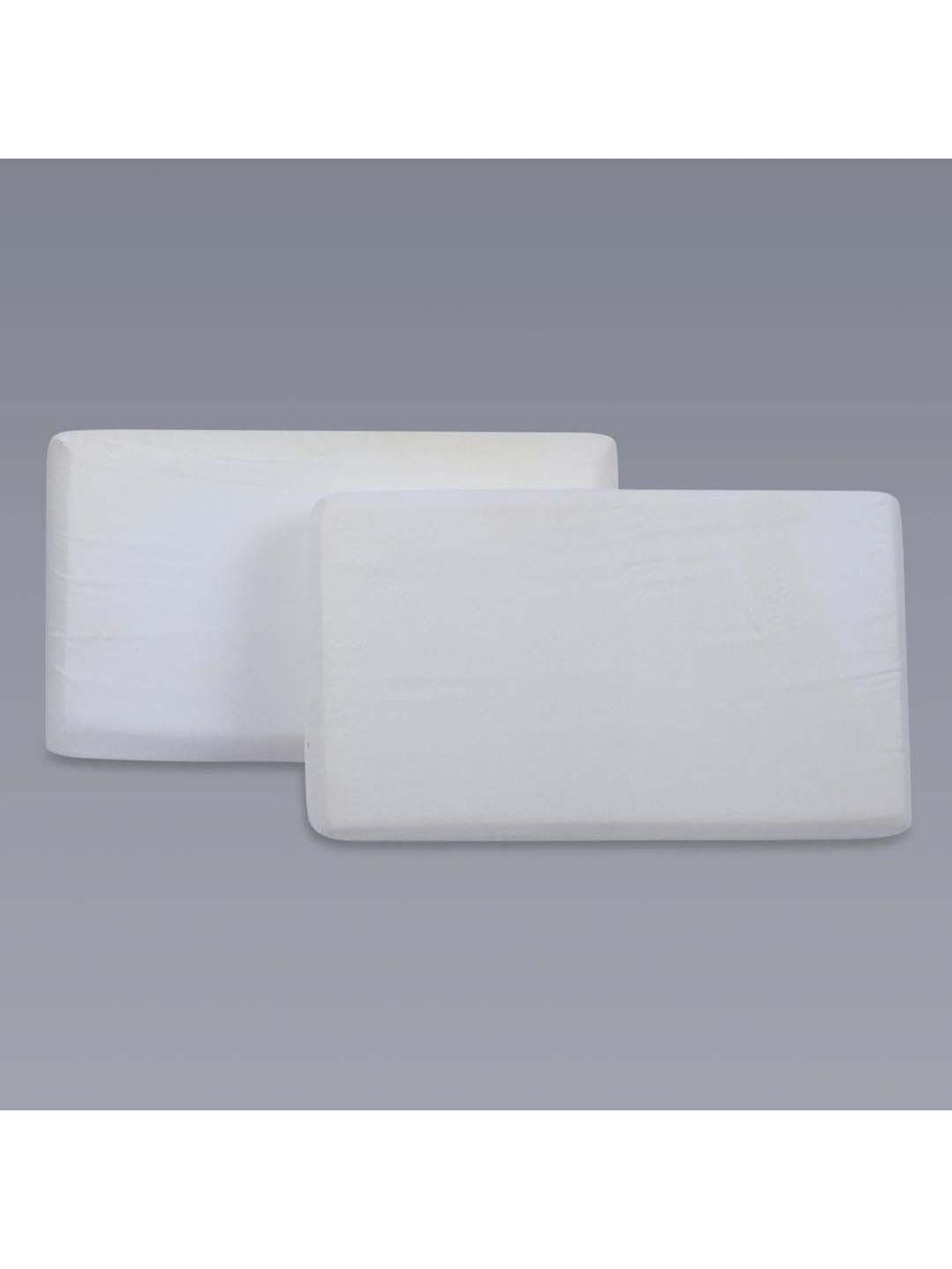 MFD HOME Furnishing Esper Premium Cotton White Soft Pillow - Set of 1