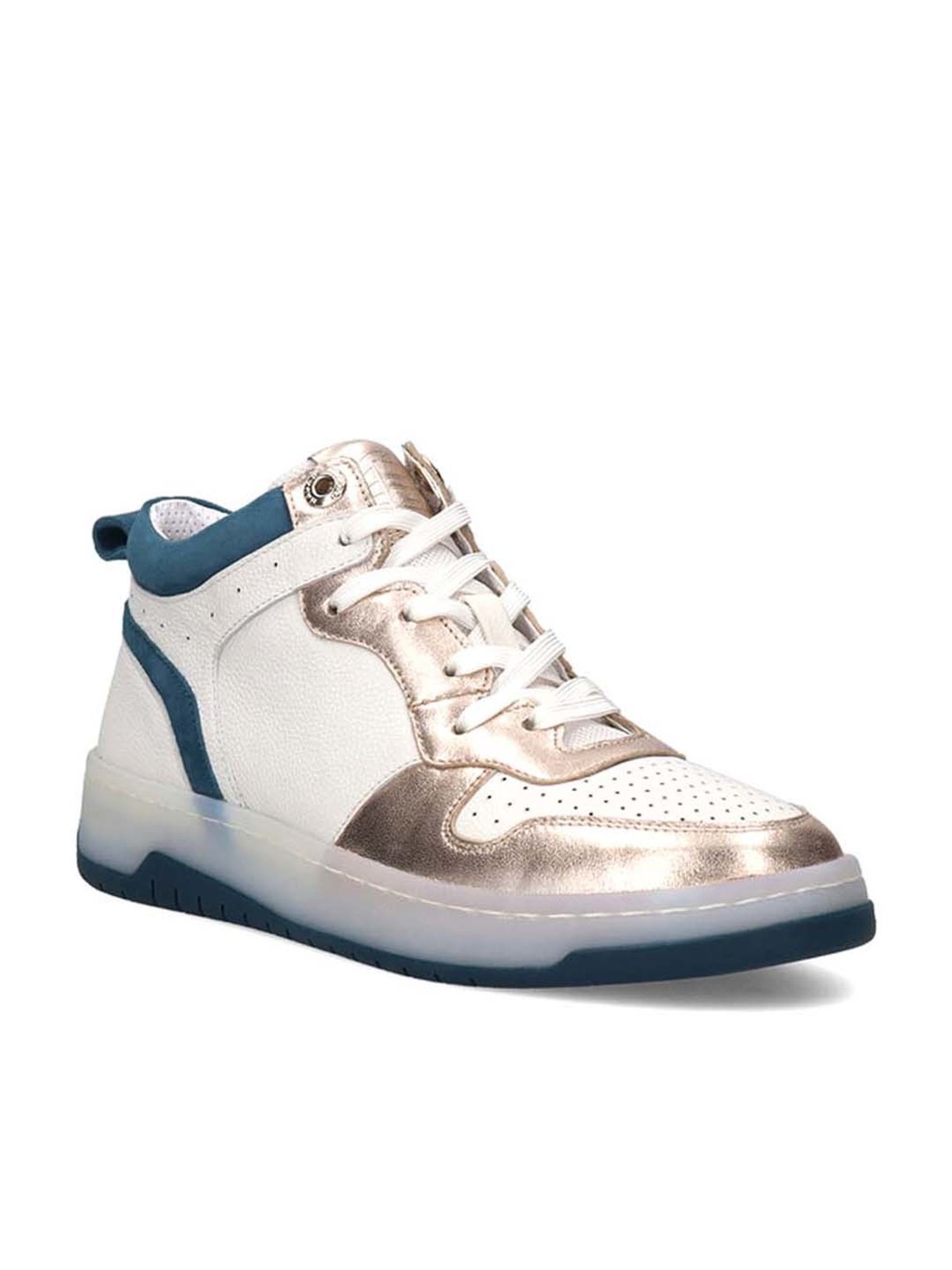 Bagatt Women's Sting White Ankle High Sneakers
