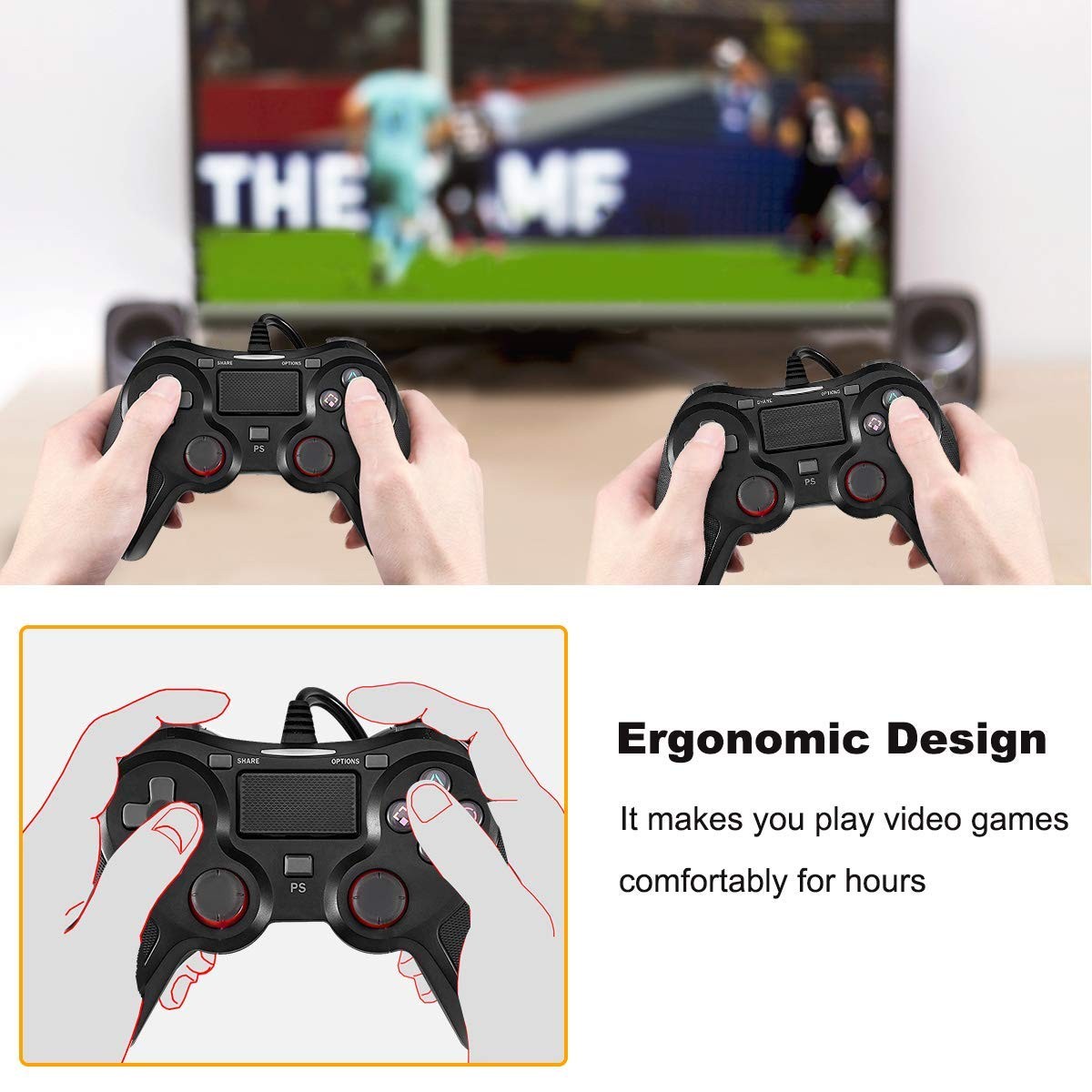 eXtremeRate Front Housing Shell for Playstation 4 PS4 Pro Slim JDM-040 JDM-050 JDM-055 Controller - Textured Blue