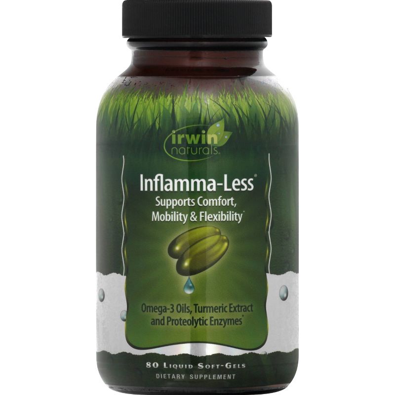 irwin naturals Inflamma-Less Dietary Supplement Liquid Softgels - 80ct