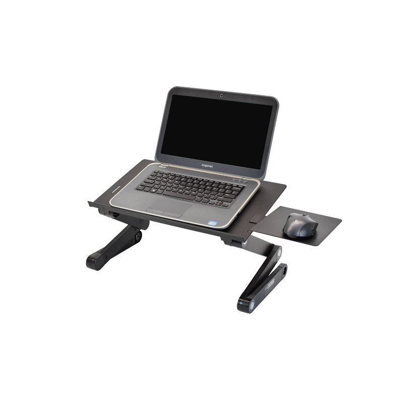 Workez Adjustable Laptop Stand & Lap Desk Black - Uncaged Ergonomics