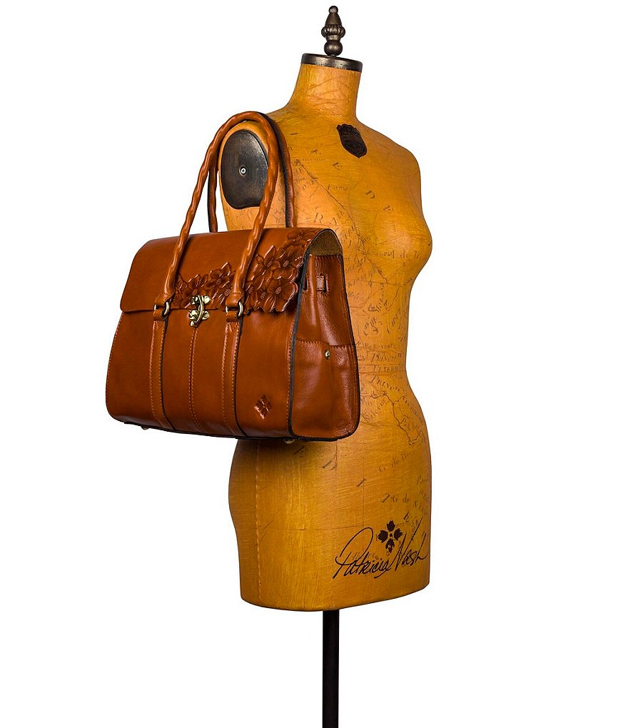 Patricia Nash Birds of Paradise Embroidery Collection Ferrara Frame Shoulder Bag