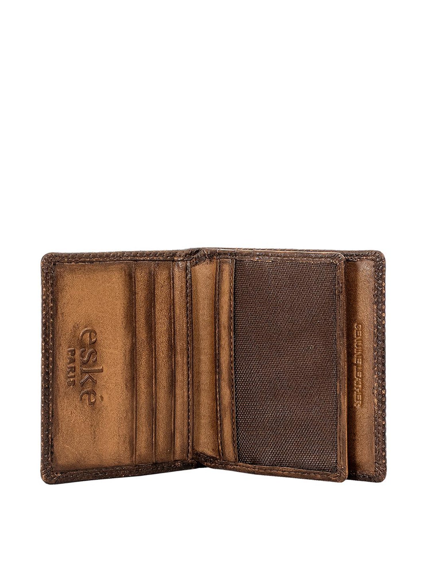 Eske Zea Tan Perforated Small Card Holder