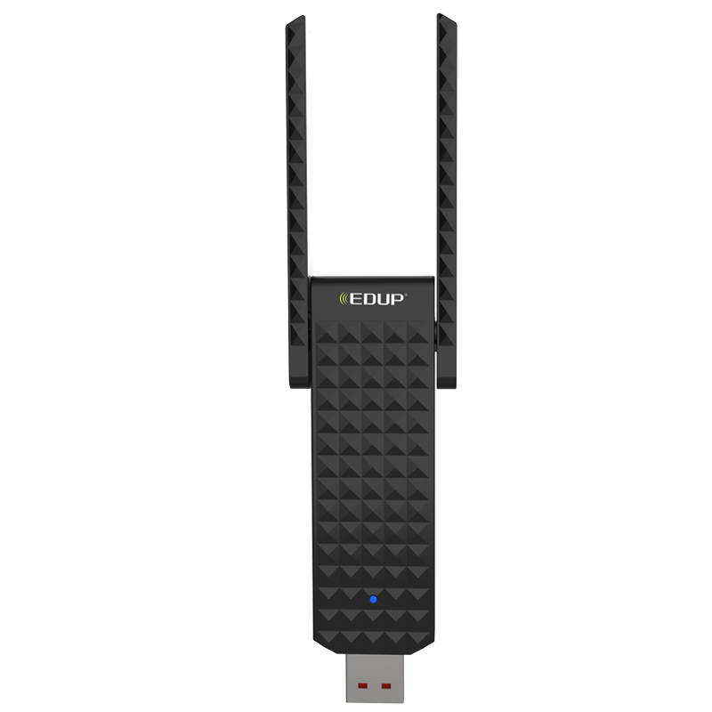 Dual Band USB WiFi Adapter 2.4GHz 5.8GHz Dual Band 802.11AC 600Mbps With External Double Antennas - Black