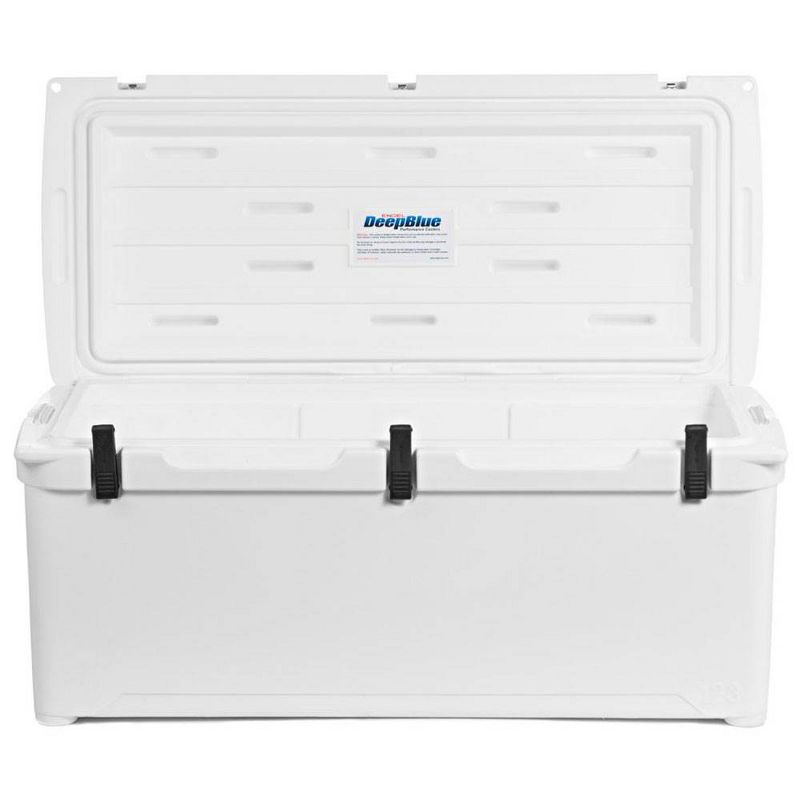 Engel 123 High Performance 108-Quart Portable Durable Rotomolded Airtight 130 Can Hard Cooler and Ice Box for Camping, Sports Events, & Fishing, White