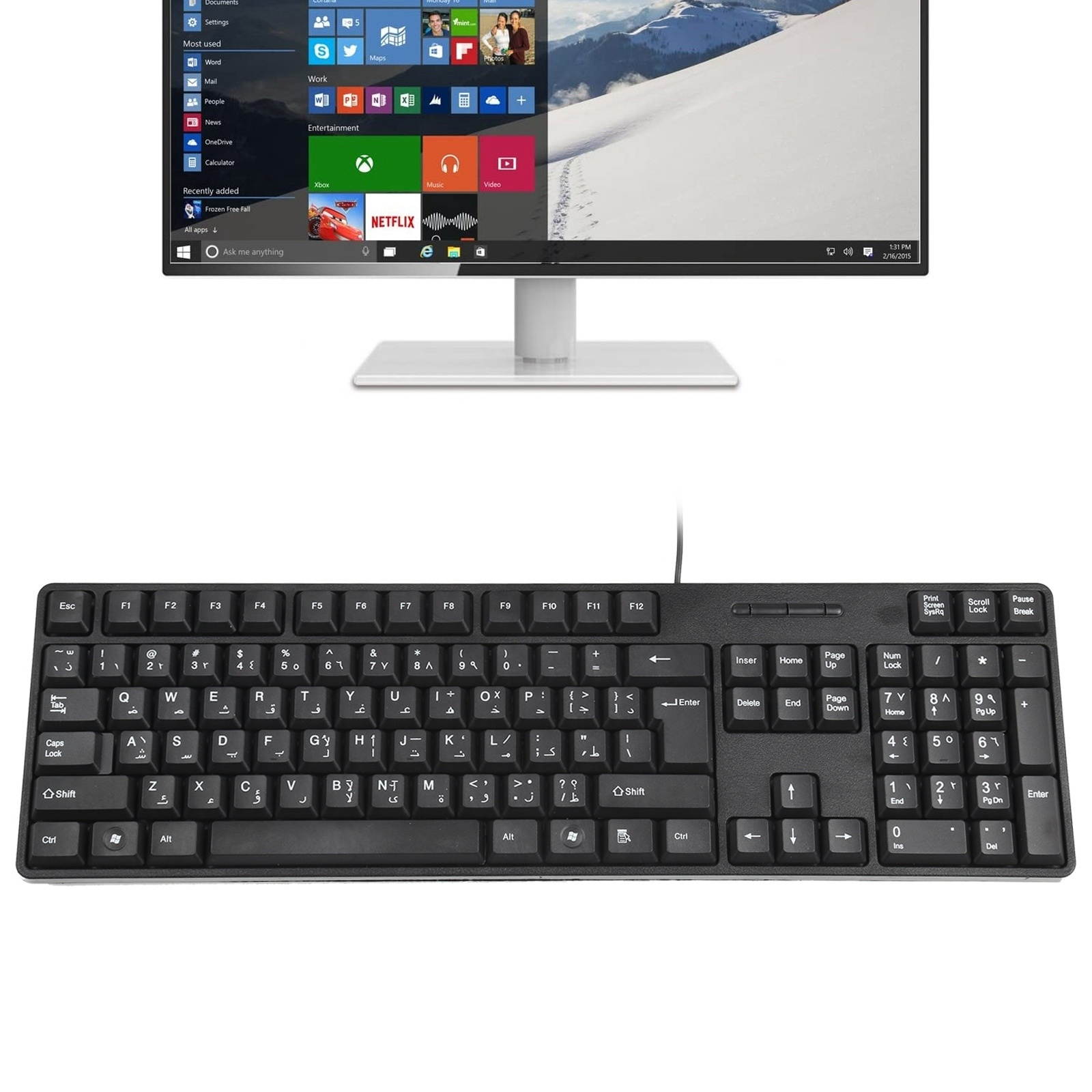 Mini i10 2.4G Air Mouse Wireless Keyboard with Touchpad Black