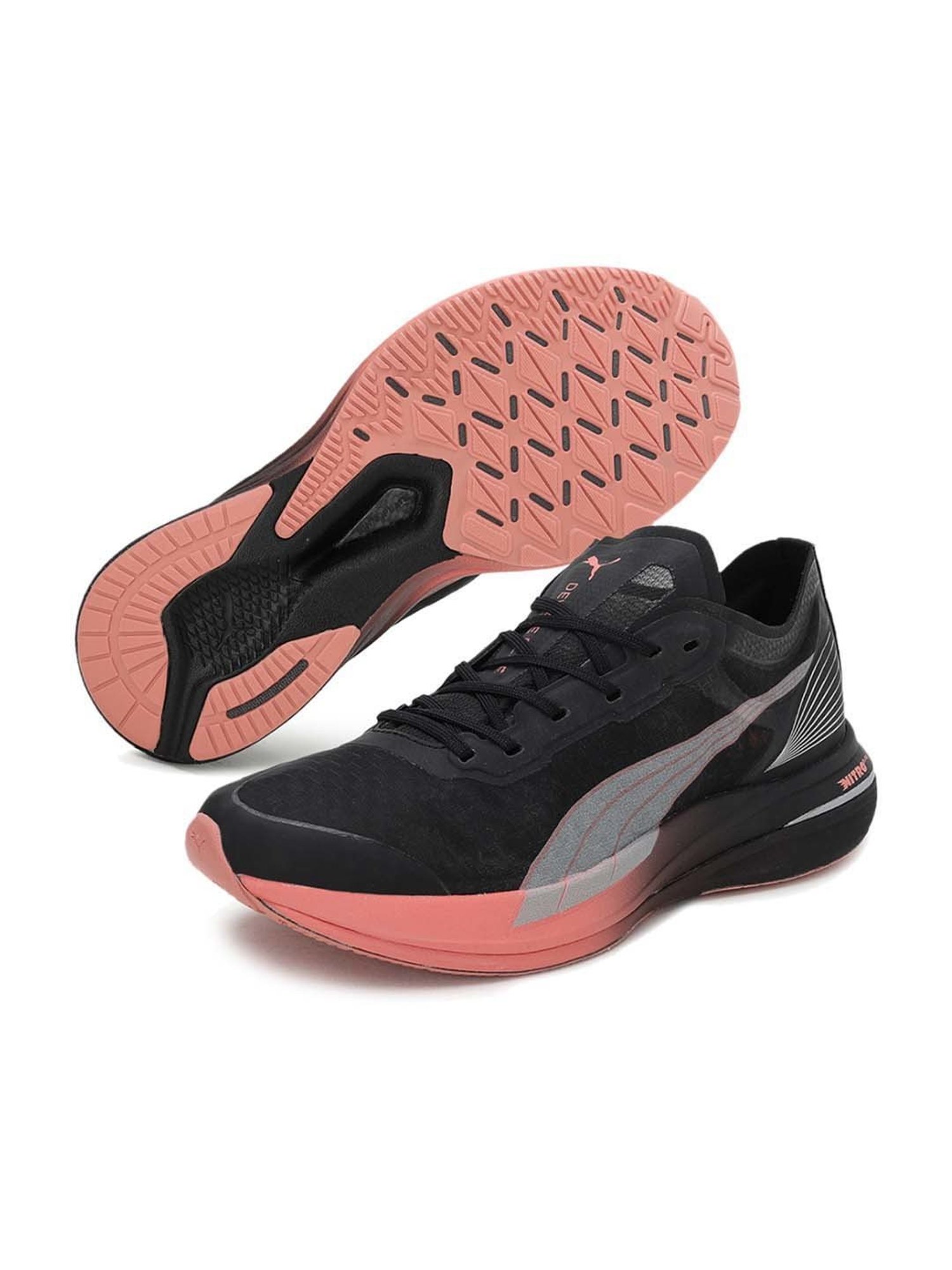 Puma Women's Deviate NITRO Elite Carbon Black Running Shoes