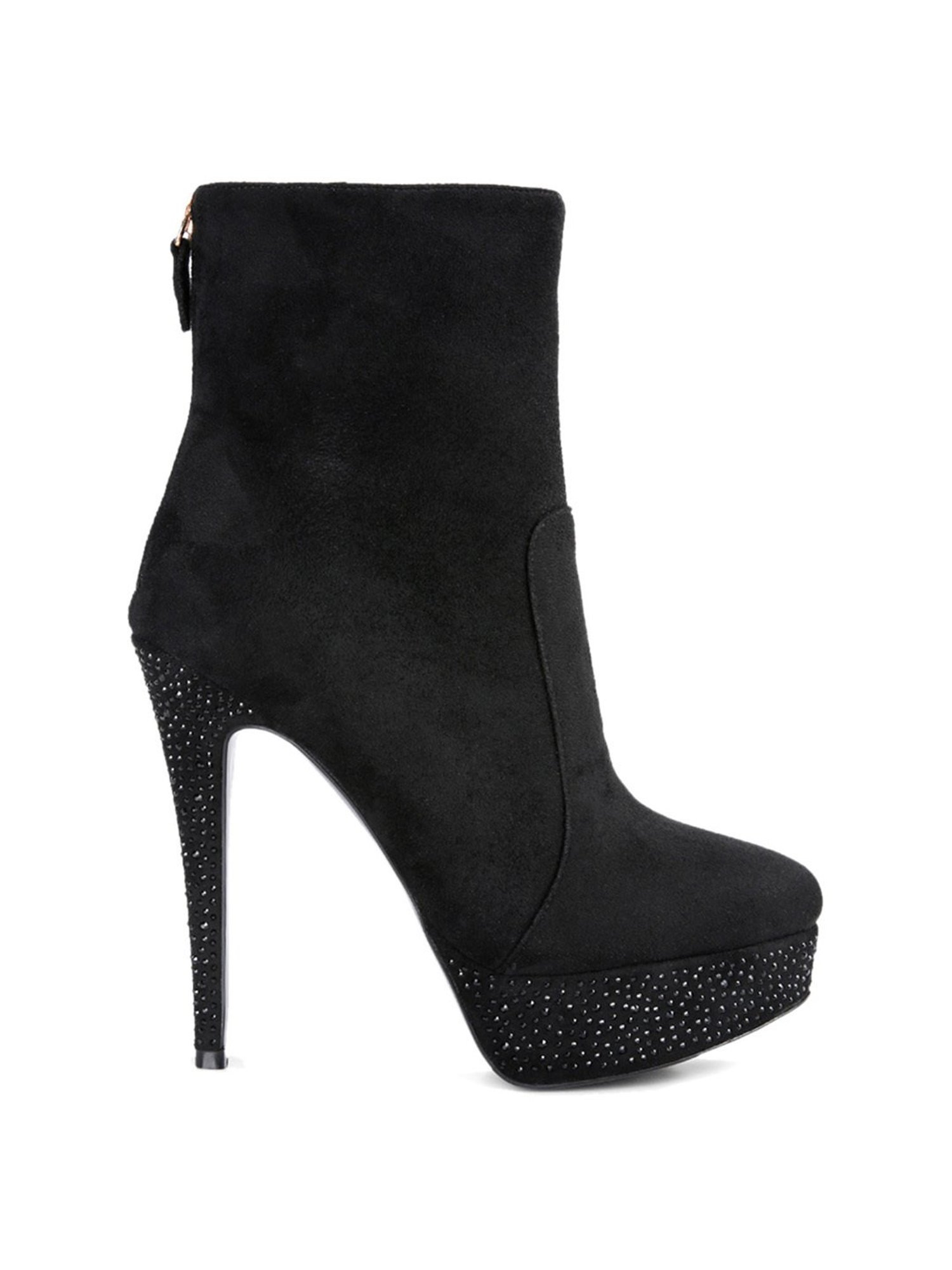 London Rag Women's Black Stiletto Booties