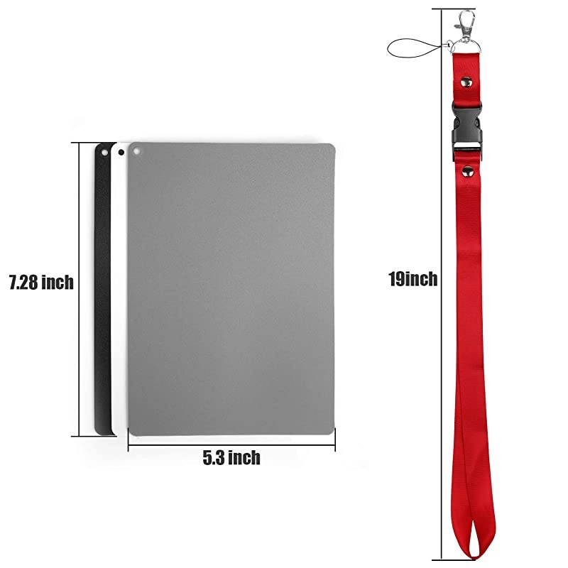 Grey Card White Balance Card 18 Exposure Photography Card Custom Calibration Camera Checker Video DSLR and Film53x 728 Large Size