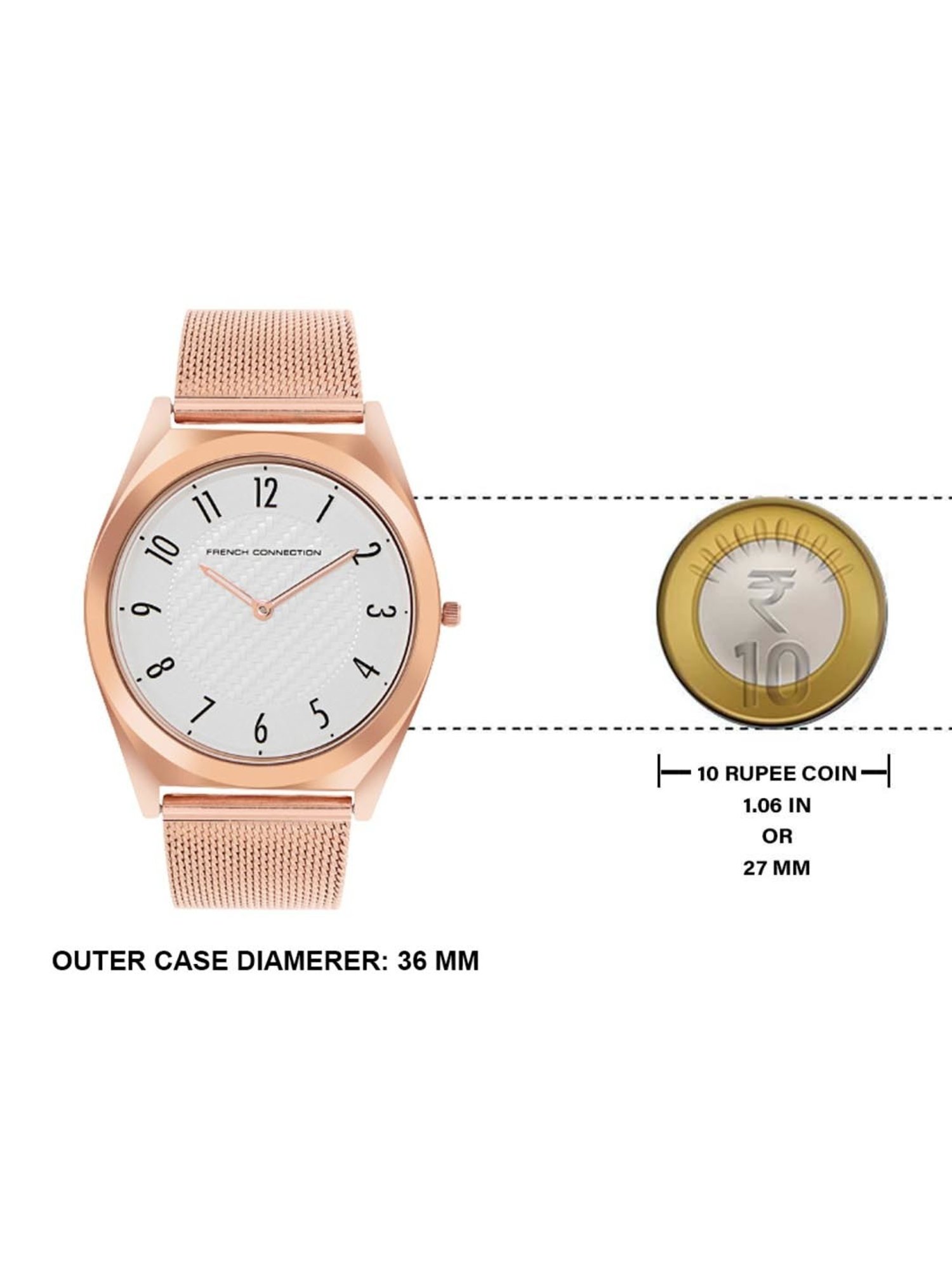 French Connection FCN00093D Attrayant Analog Watch for Men