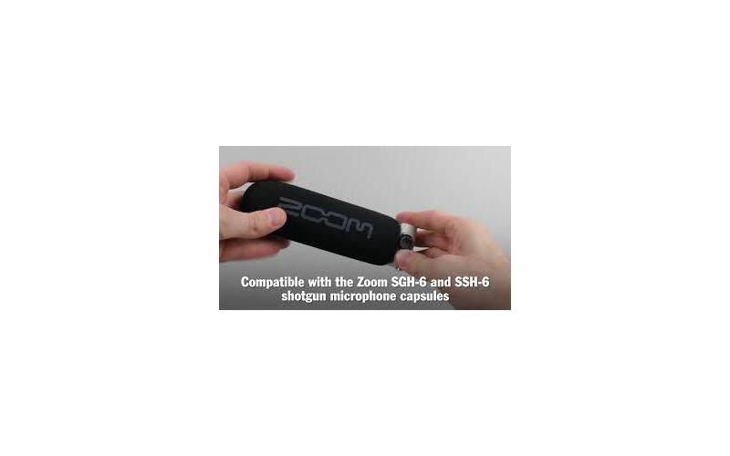 Zoom WSS-6 Foam Windscreen For SGH-6 and SSH-6 Shotgun Microphones, Reduce Wind Noise.