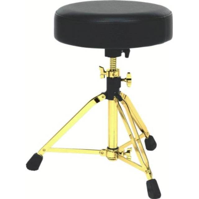 drum workshop tripod throne with memory lock, gold