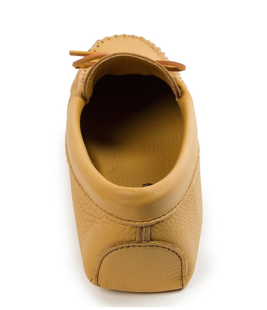 Minnetonka Men's Double Deerskin Leather Softsole Slipper