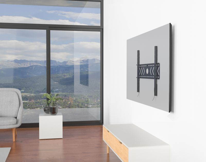 Heavy Duty Fixed Low Profile Flat Panel Wall Mount, Max TV/Interactive Display 250lbs for Most of 42-120+ inch LED, LCD, OLED Flat Panels, Supports up to VESA 800x600mm BIGASSMOUNT250 Amer Mounts