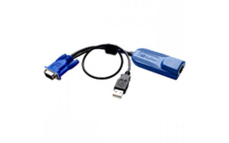 Raritan D2CIM-VUSB KVM Cable Adapter - KVM Cable - HD-15 VGA, RJ-45 Female Network - Type A Male USB - Black