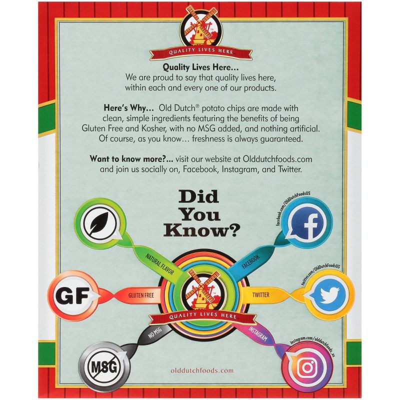 Old Dutch Twin Pack Box Original Potato Chips