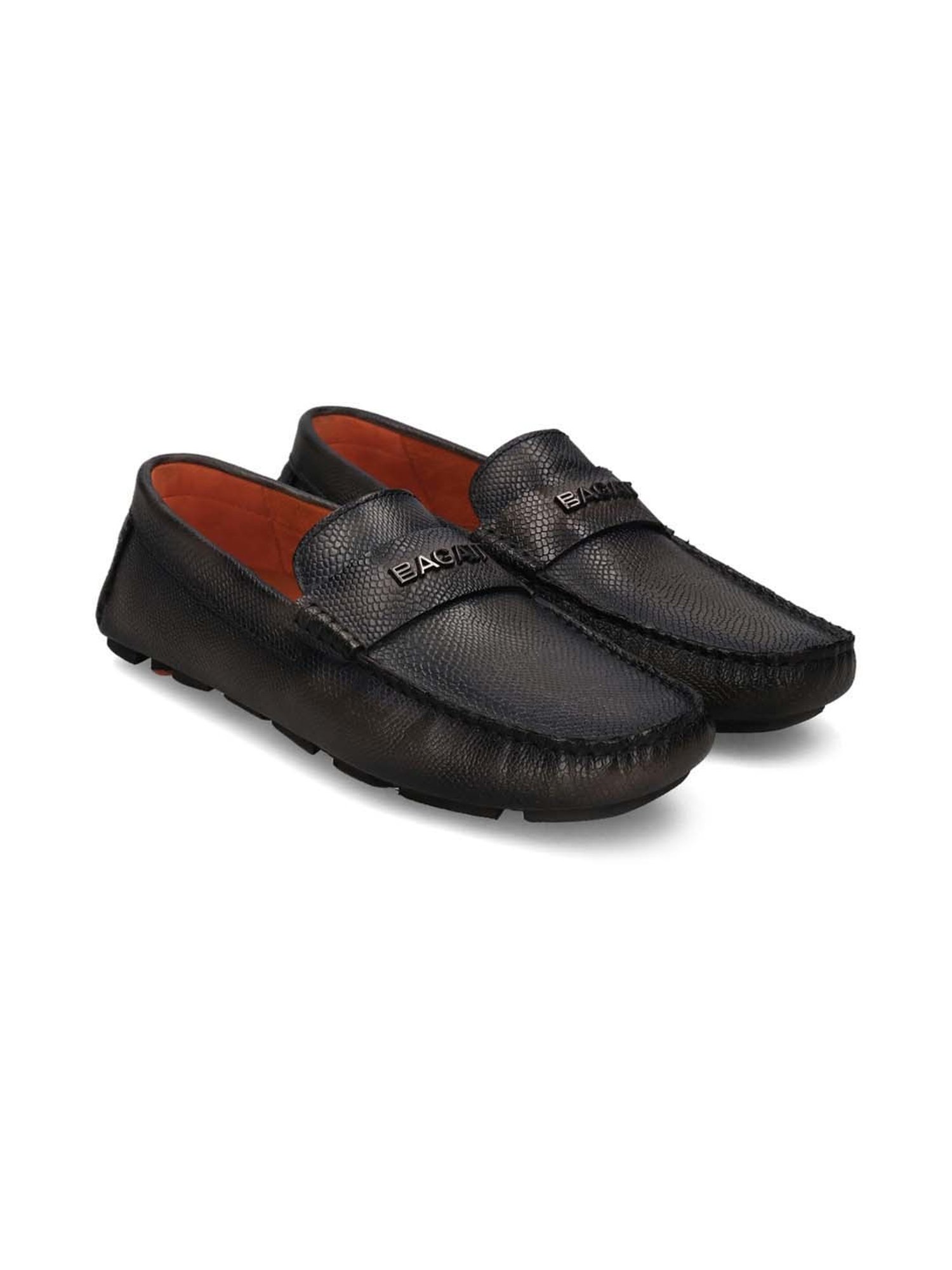 Bagatt Men's Hexa Black Loafers