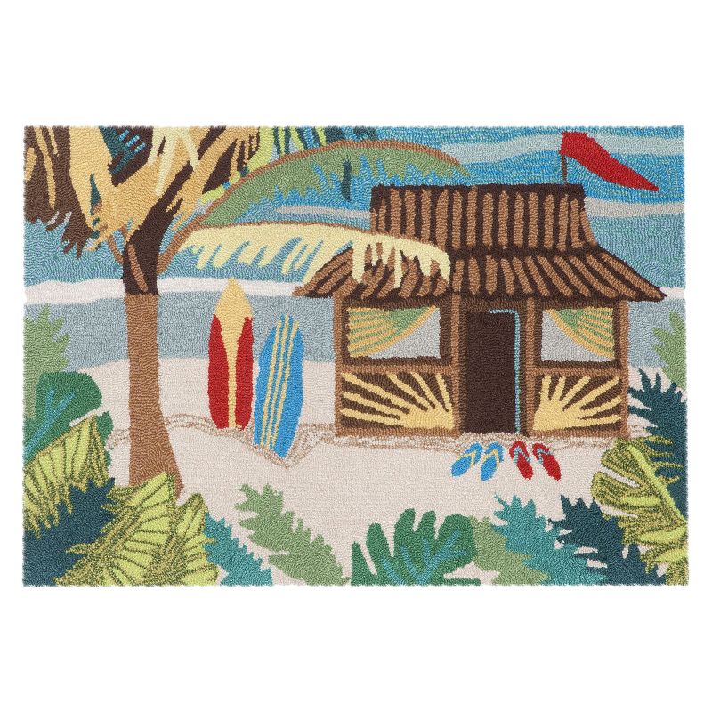 Frontporch Indoor/Outdoor Tiki Hut Rug 24"X36" - Liora Manne
