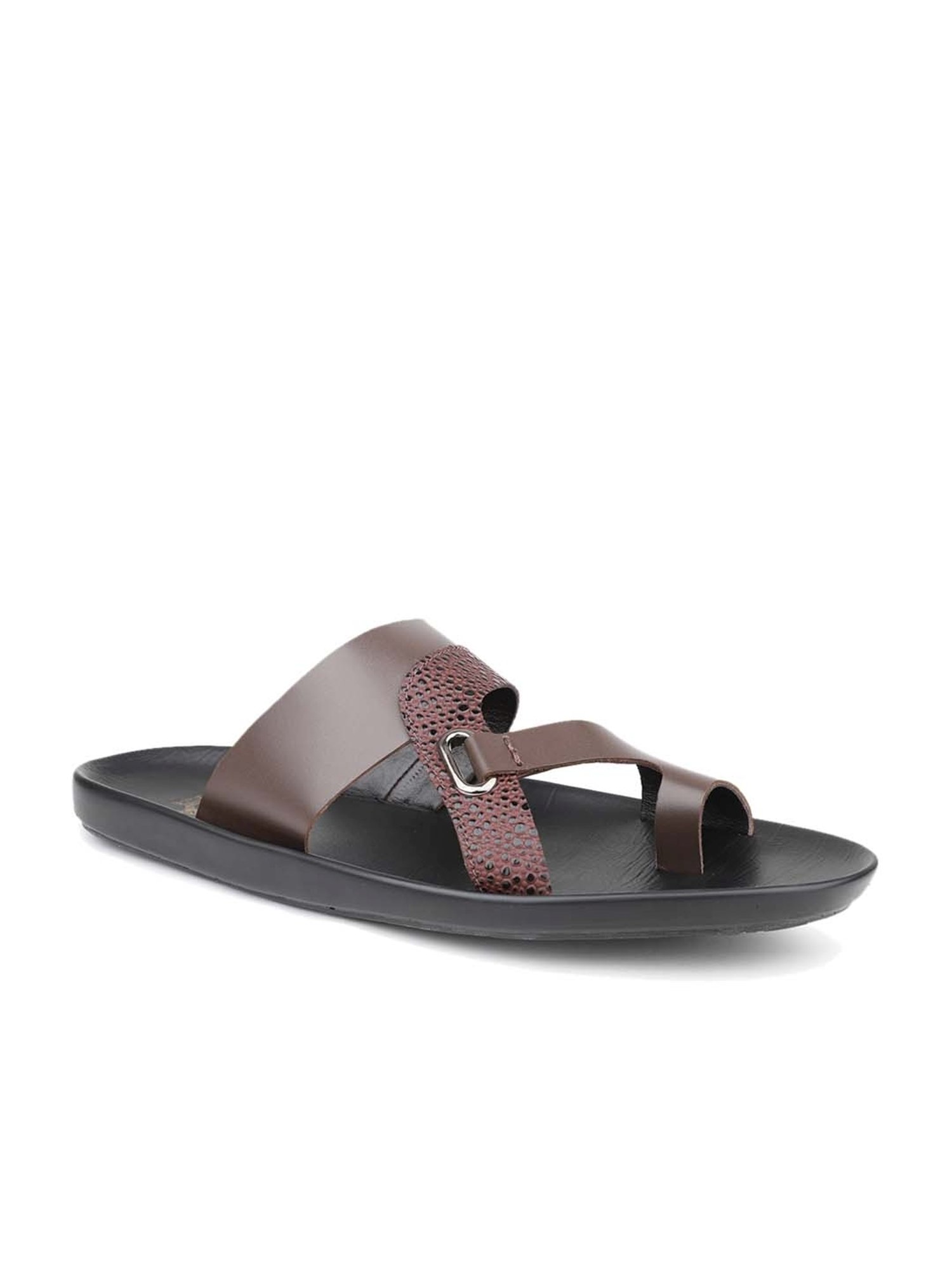 Atesber Men's Brown Toe Ring Sandals