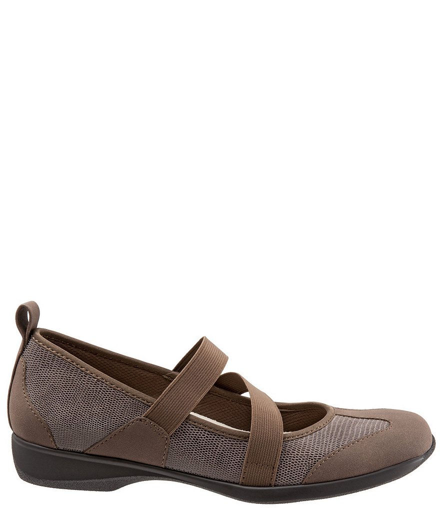 Trotters Josie Mary Jane Suede and Lizard Embossed Slip-On Shoes