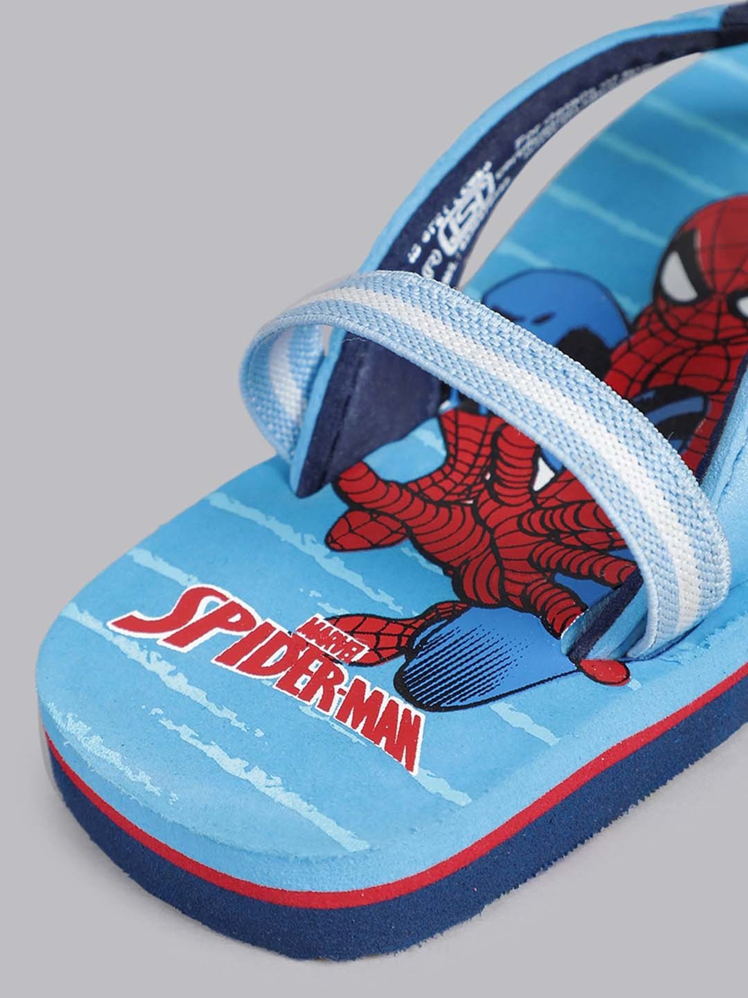 Kidsville Kids Sky Blue & Red Flip Flops