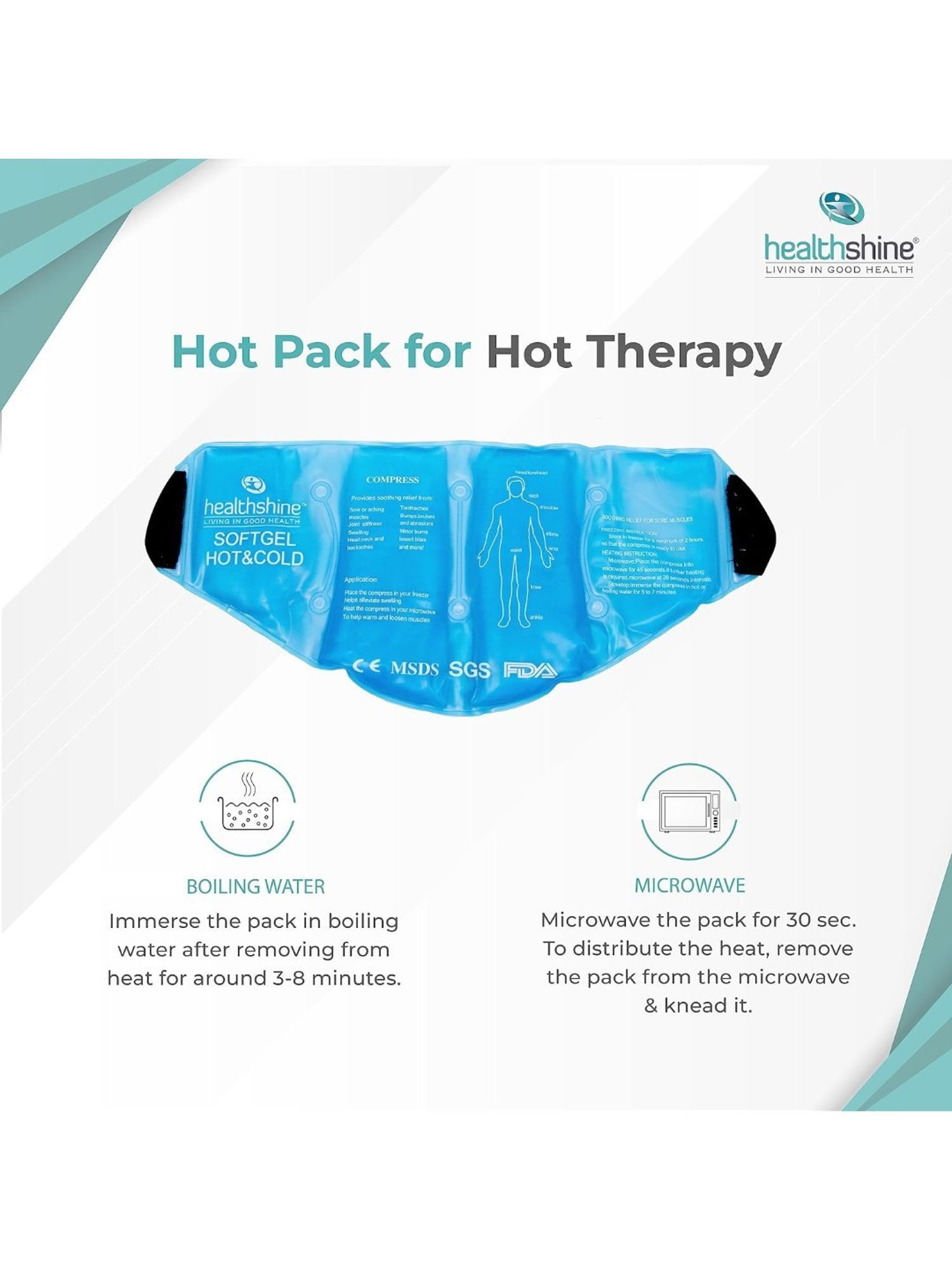 Healthshine Pocket-Friendly Multipurpose Hot & Cold Therapy Gel Pack Premium (Blue)
