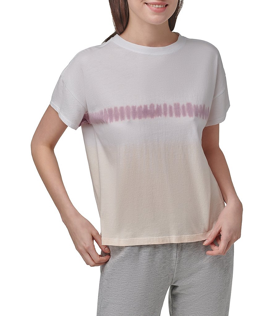 Marc New York Boxy Short Sleeve Crew Neck Tie Dye Tee