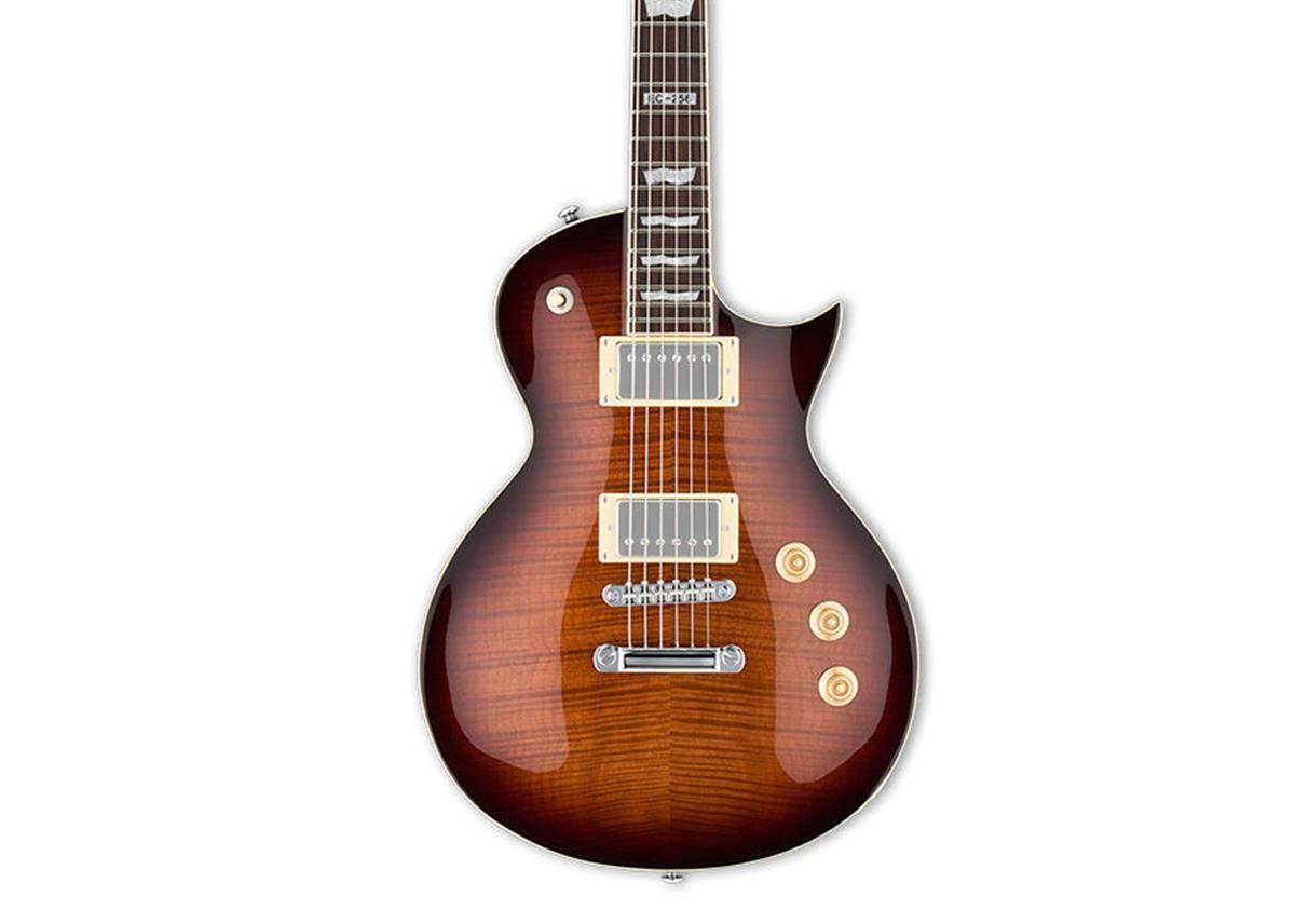 ESP LTD EC-256FM Electric Guitar (Dark Brown Sunburst)