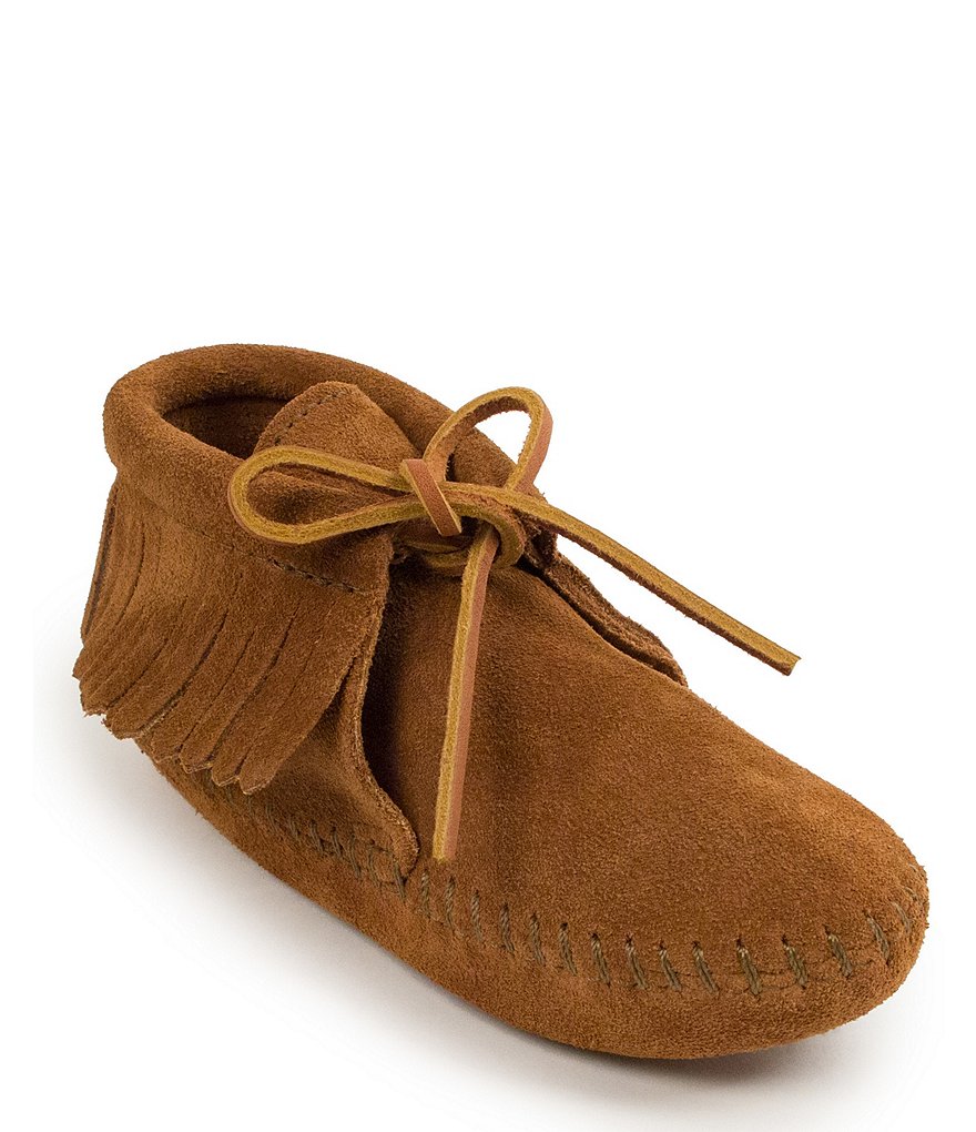 Minnetonka Kids' Suede Fringe Boot Softsoles (Youth)
