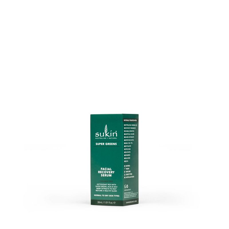 Sukin Super Greens Facial Recovery Serum - 1.01 fl oz