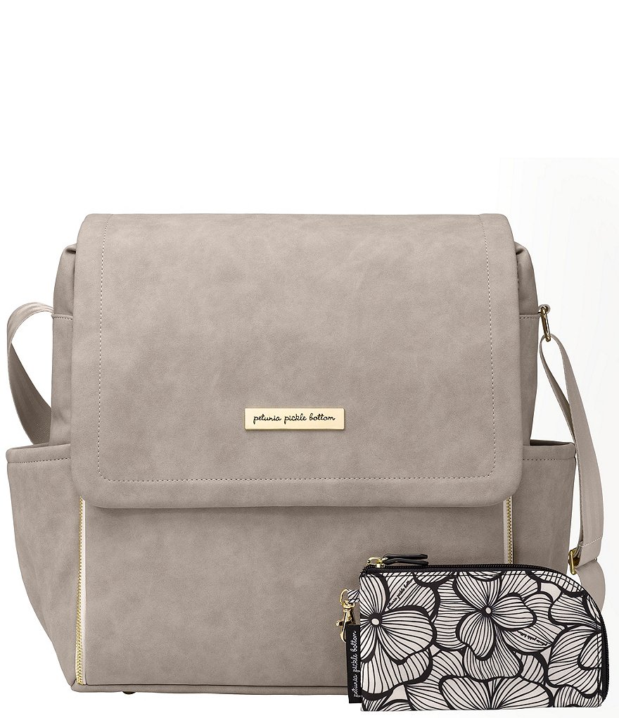 Petunia Pickle Bottom Matte Leatherette Boxy Backpack Diaper Bag