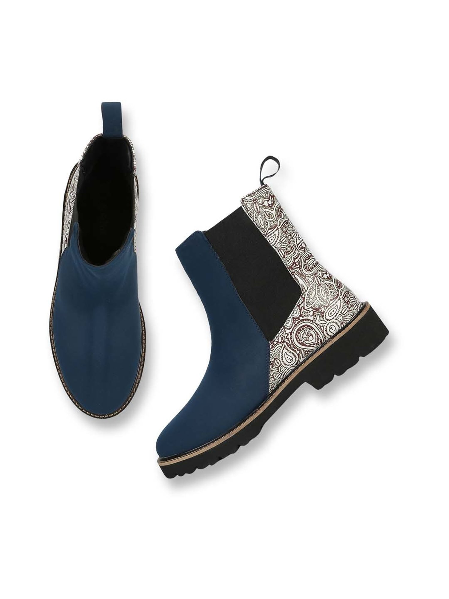 Yoho Women's Navy Chelsea Boots