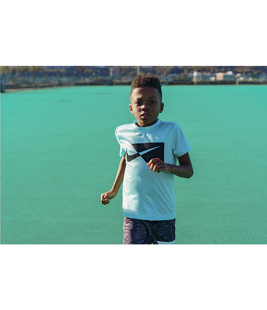 Nike Little Boys 2T-7 Short-Sleeve Split Logo Dri-FIT Tee