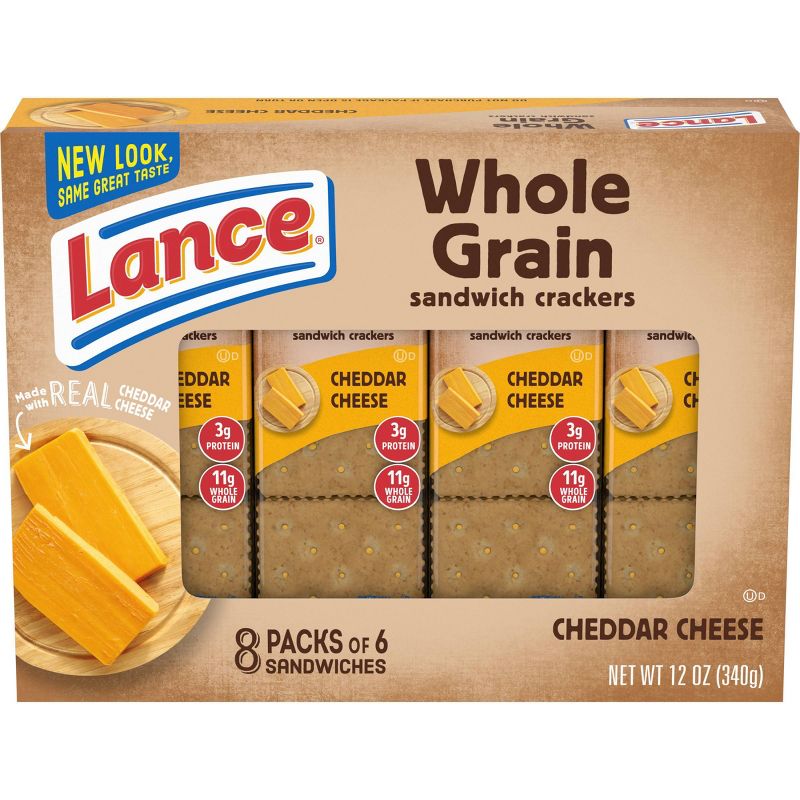 Lance Real Cheddar Cheese Whole Grain Cracker Sandwiches - 12oz